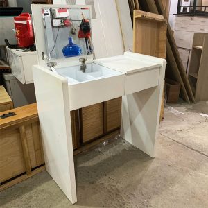 Bàn Trang Điểm Gương Ẩn Gỗ MDF Cũ