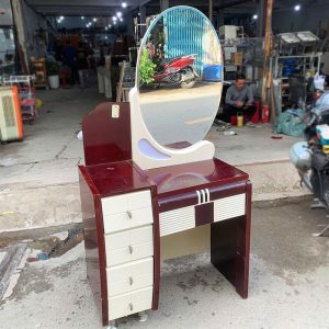 Bàn Trang Điểm Gương Oval Cũ