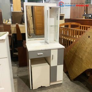 Bàn Trang Điểm Kèm Ghế Đôn Cũ