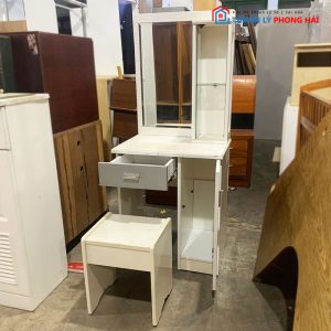 Bàn Trang Điểm Kèm Ghế Đôn Cũ
