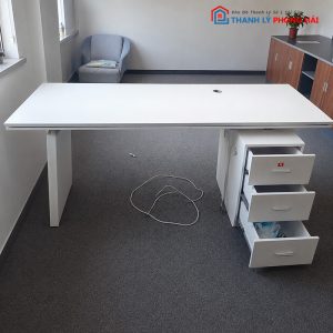 Bàn Trưởng Phòng 2m Kèm Tủ Cabin Cũ