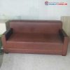 Băng Sofa Bọc Da Màu Nâu Cũ