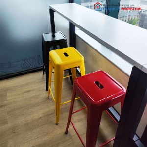 Bộ Bàn Ghế Bar 1m65 Cũ Kèm Ghế Sắt