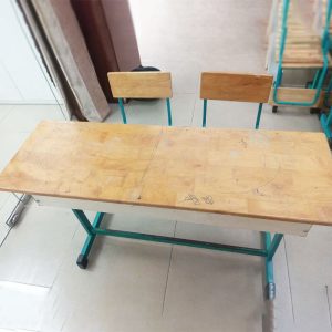 Bộ Bàn Ghế Học Sinh 1m2 Kèm 2 Ghế Cũ