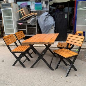 Bộ Bàn Ghế Quán Ăn Có Thể Gấp Gọn Cũ