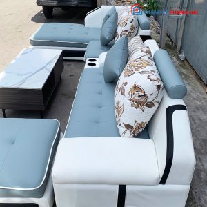 Bộ Sofa 3m Góc L Bọc Da Kèm Bàn Trà Cũ