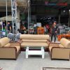Bộ Sofa 5 Món Bọc Da Kèm Bàn Cũ