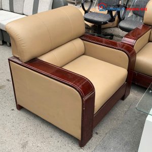 Bộ Sofa 5 Món Bọc Da Kèm Bàn Cũ