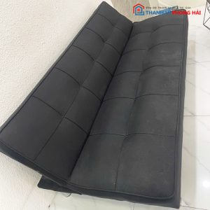 Bộ Sofa Bed Kèm Bàn Kim Cương Mặt Kính Đen Cũ