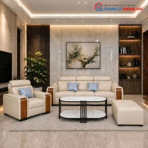 Bộ Sofa Camell Go Bọc Da Mới 99% (Nhiều Màu)