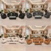 Bộ Sofa Da Bella Kèm Bàn Trà Mới 99%