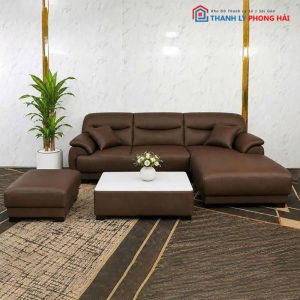 Bộ Sofa Da Puma Góc L Mới 99% (Nhiều Màu)