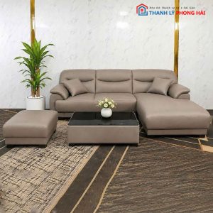 Bộ Sofa Da Puma Góc L Mới 99% (Nhiều Màu)