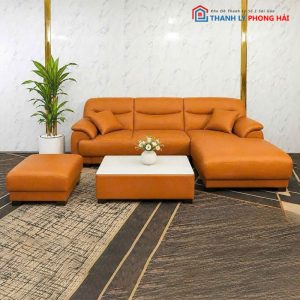 Bộ Sofa Da Puma Góc L Mới 99% (Nhiều Màu)