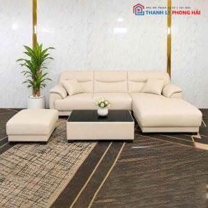 Bộ Sofa Da Puma Góc L Mới 99% (Nhiều Màu)