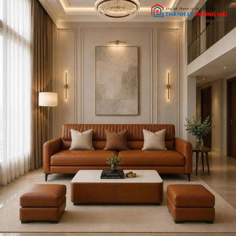 bo-sofa-da-sony-kem-ban-va-2-don-4 Bộ Sofa Da Sony Kèm Bàn Và 2 Đôn Mới 99%