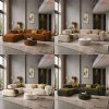 Bộ Sofa Dunhill Góc L Bọc Vải Mới 99% (Nhiều Màu)