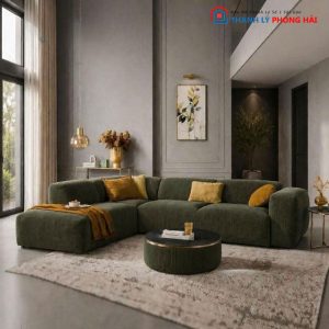 Bộ Sofa Dunhill Góc L Bọc Vải Mới 99% (Nhiều Màu)