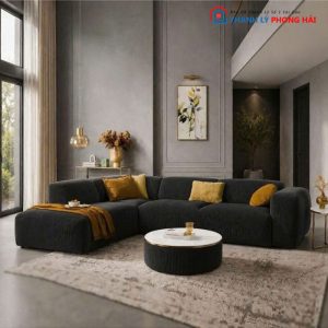 Bộ Sofa Dunhill Góc L Bọc Vải Mới 99% (Nhiều Màu)