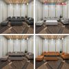 Bộ Sofa Fila Bọc Da 4 Món Mới 99%