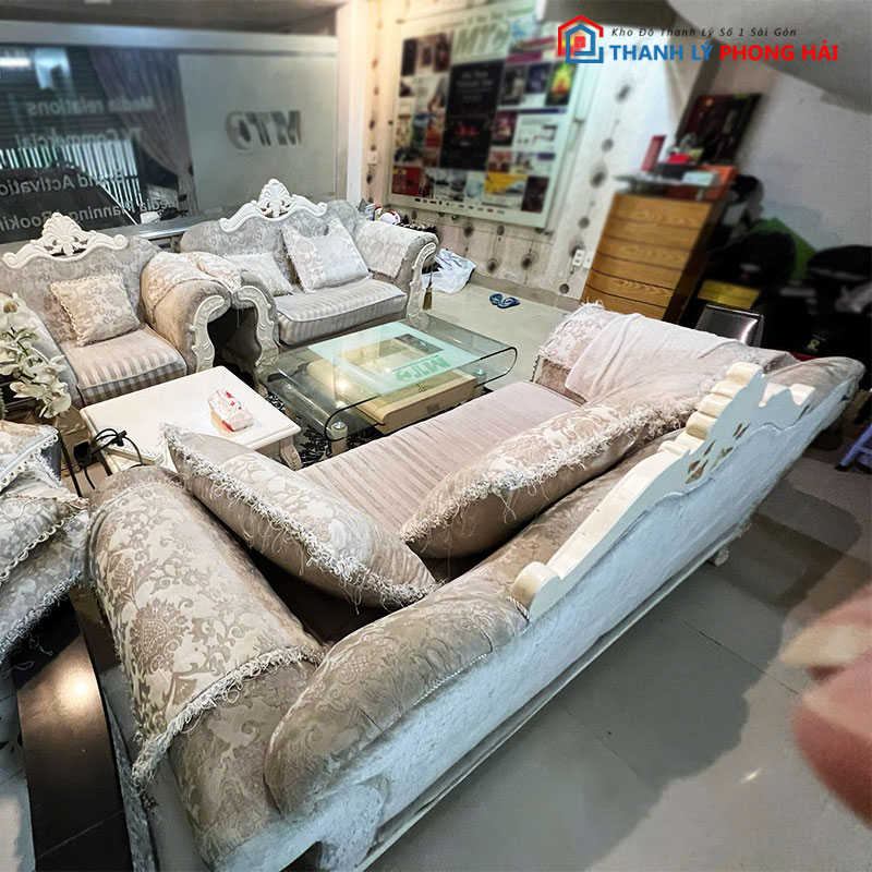 bo-sofa-hoang-gia-boc-nhung-5-mon-cu Bộ Sofa Hoàng Gia Bọc Nhung 5 Món Cũ
