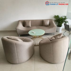 Bộ Sofa Phòng Khách Kèm Bàn Trà Cũ