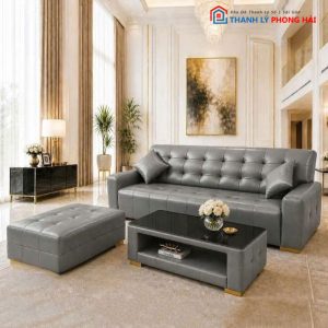 Bộ Sofa Porsche Đính Nút Cao Cấp Mới 99% (Nhiều Màu)