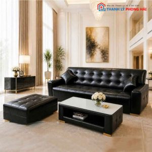 Bộ Sofa Porsche Đính Nút Cao Cấp Mới 99% (Nhiều Màu)