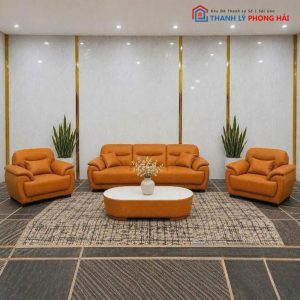 Bộ Sofa Puma Bọc Da Cao Cấp 4 Món Mới 99%