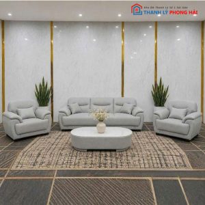 Bộ Sofa Puma Bọc Da Cao Cấp 4 Món Mới 99%