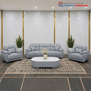 Bộ Sofa Puma Bọc Da Cao Cấp 4 Món Mới 99%