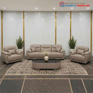Bộ Sofa Puma Bọc Da Cao Cấp 4 Món Mới 99%