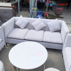 Bộ Sofa Tiếp Khách Màu Xám Cũ