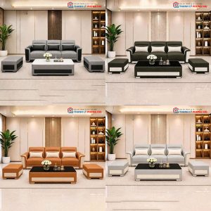 Bộ Sofa Toshiba Bọc Da Mới 99% (Nhiều Màu)