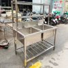 Bồn Rửa Chén Inox 2 Hộc Kèm Kệ Cũ