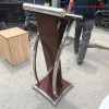 Bục Phát Biểu Bằng Gỗ Khung Inox Cũ
