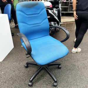 Ghế Bọc Nỉ Màu Xanh Lưng Vuông Cũ