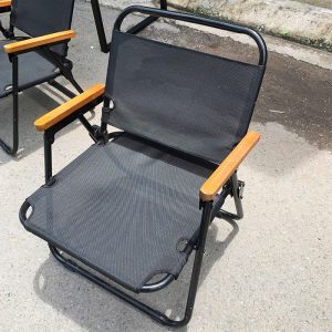 Ghế Camping Lưới Tay Gỗ Cũ