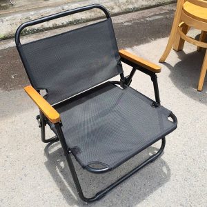 Ghế Camping Lưới Tay Gỗ Cũ
