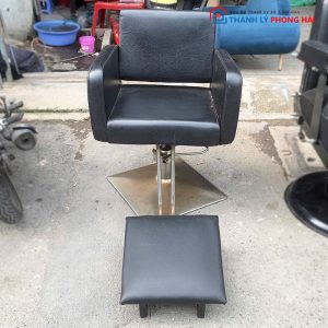 Ghế Cắt Tóc Bọc Da Có Gác Chân Cũ