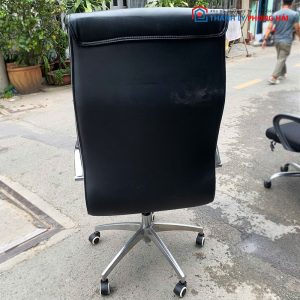 Ghế Trưởng Phòng Lưng Cao Bọc Da Đen Cũ
