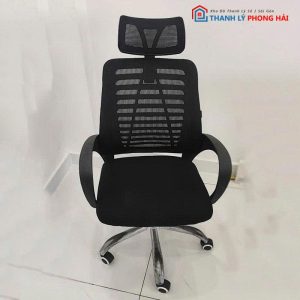 Ghế Xoay Lưng Lưới Chữ A Có Tựa Đầu Cũ