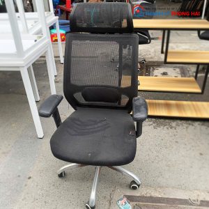 Ghế Xoay Lưng Lưới Có Tựa Tay Chữ T Cũ