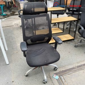 Ghế Xoay Lưng Lưới Có Tựa Tay Chữ T Cũ