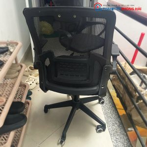 Ghế Xoay Tay Gập Lưng Lưới Thấp Cũ