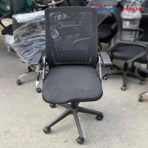 Ghế Xoay Tay Gập Lưng Lưới Thấp Cũ