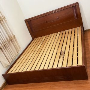Giường Gỗ Công Nghiệp 1m6 Kiểu Bệt Cũ