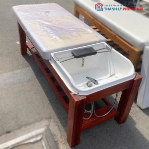 Giường Gội Đầu Dưỡng Sinh Kèm Bồn Sứ Cũ (Nhiều Màu)