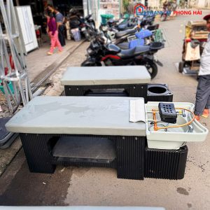 Giường Gội Đầu Dưỡng Sinh Kèm Bồn Sứ Cũ