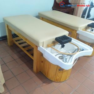Giường Gội Đầu Dưỡng Sinh Kèm Bồn Sứ Cũ (Nhiều Màu)